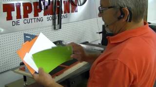 Tippmann roller electric die cutting die cutting demonstration die cutting cardstock