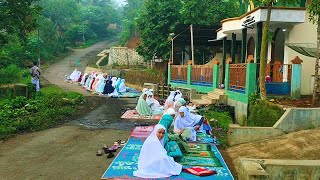 Suasana lebaran & Sholat idul Fitri di kampung pegunungan terpencil 2024