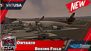 MSFS 2020| Late Night Cargo Haul **PRE-RELEASE TFDI MD11** | Ontario - Seattle | #msfs2020