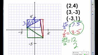 Area of Triangle with Coordinates of Vertices video