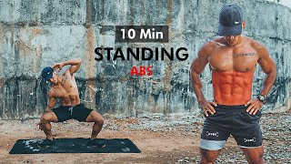 10 Minutes ALL THE ULTIMATE STANDING ABS Workouts (Advanced Belly Fat Burning)