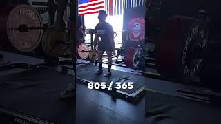 804.5 Lbs / 365 Kilos: 6 Weeks Out