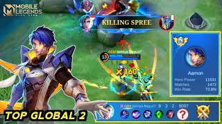 Epic Game Top Global 2 Aamon | Livestream 2024 | Season 33 | Mobile Legends