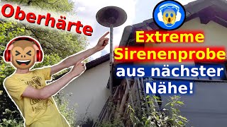 Brutale Sirenenprobe: Extrem tiefe E57-Sirene zum Anfassen | Probealarm Kesseling | Sirenenalarm