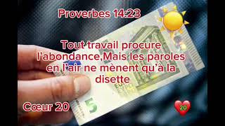 Proverbes 14 :23 (16 /10 /2024)