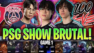 PSG DA UN SHOW BRUTAL CONTRA NORTEAMÉRICA! | PSG vs 100 Game 1 RESUMEN WORLDS PLAY IN 2024 LVP