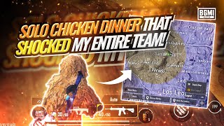 Solo Chicken dinner in tournament | 11 kills CD | TEAM RNT