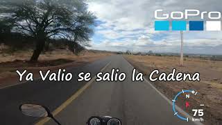 Se le salio la cadena de la MOTO a 86 km/h