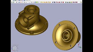 FreeCAD Часть 70. Пример создания модели