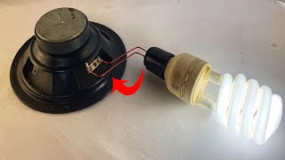 Awesome electric free energy generator 220 volt electricity with magnet speaker #amazing