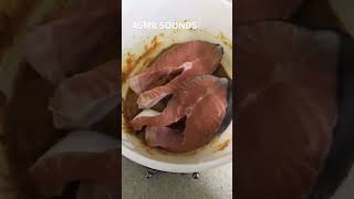 Salmon Fish Fried NO MUSIC ASMR  #asmr #food #asmrcommunity #fish #viralshorts #viral #asmrsounds