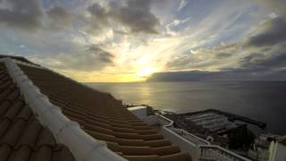 sped up gopro footage Sunset over Los Gigantes December 2014 Tenerife