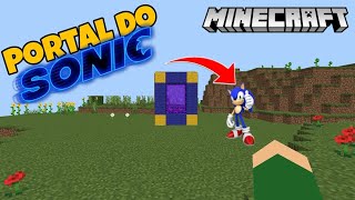 Fiz o portal do Sonic no Minecraft