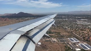 American Airlines A320 (N680AW) lands at Phoenix Sky Harbor, Arizona