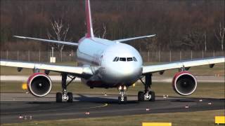 Airbus A330 nose-down Approach / Close-up taxiing (HD)