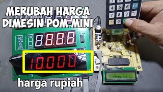 Cara merubah harga di mesin pom mini