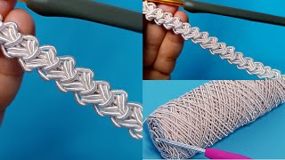 You must learn this! Great idea for bags and lanyards! crochet tutorial