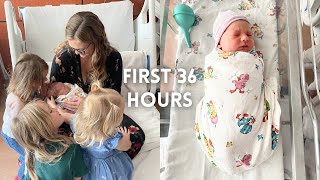 First 36 hours with a newborn | Baby number 4!