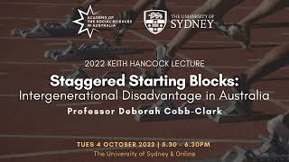 Staggered Starting Blocks: Intergenerational Disadvantage in Australia | Deborah Cobb-Clark