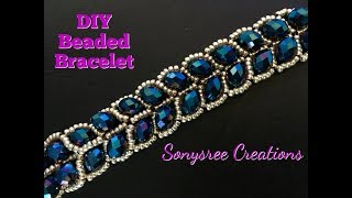 Beaded Leafy Bracelet 🌿 DIY Easy Tutorial