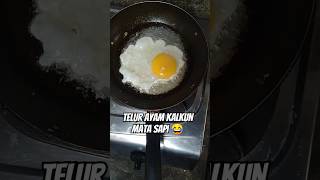 Goreng telur ayam kalkun mata sapi #hakimbiasa