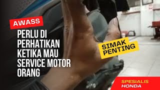 TRIK SERVICE MOTOR YANG AMAN