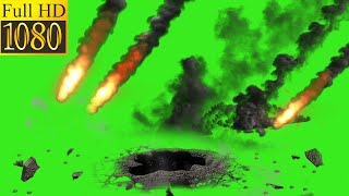 REALISTIC HD!!! Meteor Rain VFX Green Screen Animation || by Green Pedia