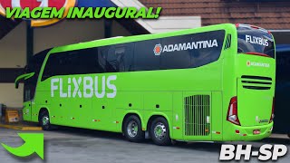 Flixbus no BRASIL😍! Primeira viagem Inaugural de Belo Horizonte x São Paulo G7 1600 LD Semi-Leito