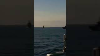 Russian Naval Units Passing the Dardanelles Straight Turkey