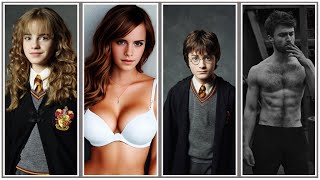 Harry Potter Main Characters vs. Real Actors | Magical Transformations 🎭✨ #Harry Potter