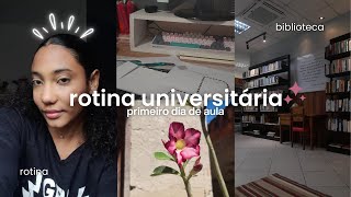 vlog de volta ás aulas | rotina universitária 🌷📚