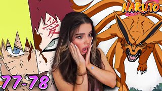 NARUTO VS GAARA?!!! | Episodes 77 & 78 | NARUTO REACTION + REVIEW