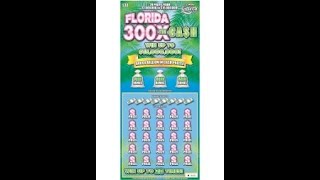 $30 - FLORIDA 300X The CASH! Lottery Bengal Scratch Off instant ticket!