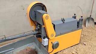 Straightening and cutting machine