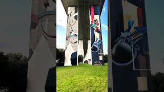 Lisbon Street Art: Vasco da Gama Bridge