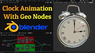 Blender 3.0 | Geometry Nodes | Clock Animation Tutorial