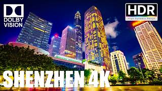 Shenzhen Night Walking Tour: Exploring the Beauty of China's Modern City｜4K