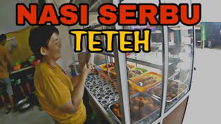 NYOBAIN KULINER INDONESIA VIRAL NASI SERBU TETEH