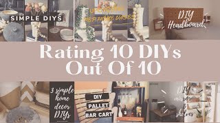 RATING 10 OF MY DIYS OUT OF 10 | SIMPLE DIYS TO UPLIFT OUR HOMES | SOUTH AFRICAN YOUTUBER