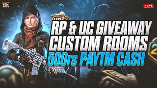 BGMI Live Custom Room | BGMI New Update 3.2 Version | New Rp is here | Uc And Paytm Cash Giveaway