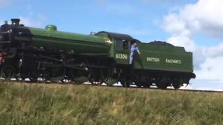 B1 Mayflower arrives at the NNR August 2014