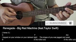 Renegade - Big Red Machine (feat.Taylor Swift) Ukulele Tutorial