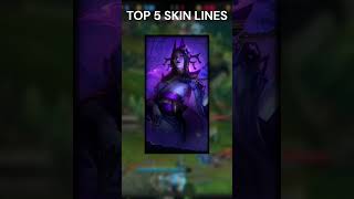 TOP 5 FAVORITE SKINS LINES IN LEAGUE OF LEGENDS #leagueoflegends #skins