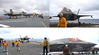 US Marine Corps F-35B Lightning II Aircraft Aboard the Amphibious Assault Ship USS Tripoli - part 3