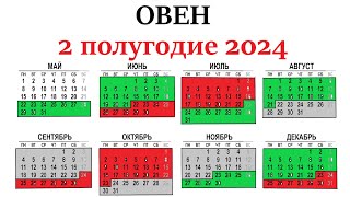 ОВЕН♈2 полугодие 2024 г. Таро прогноз - гороскоп 🕑июль/ август/сентябрь/октябрь/ноябрь/декабрь