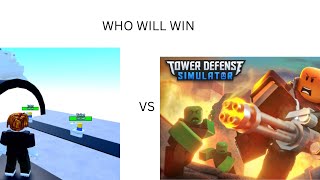 Toilet Tower defense Vs Tower defense Simulator