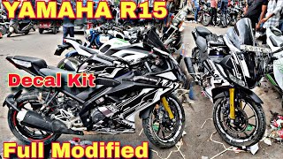 YAMAHA R15 😎 Full Modified 😎 Plug And Play Modified 💯 Decal Kit 😎 Full Graphics Design