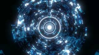 Sci fi Abstract Futuristic Dimensional wrap tunnel 3d Endless Loop Animated Background 3