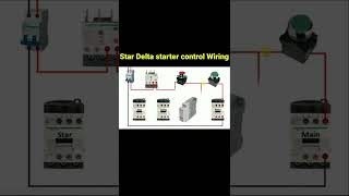 Star Delta starter control Wiring #shorts