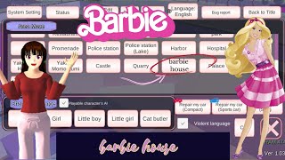 There is barbie dreamhouse in Sakura school simulator 💕 | Nikki_Sakura | props id